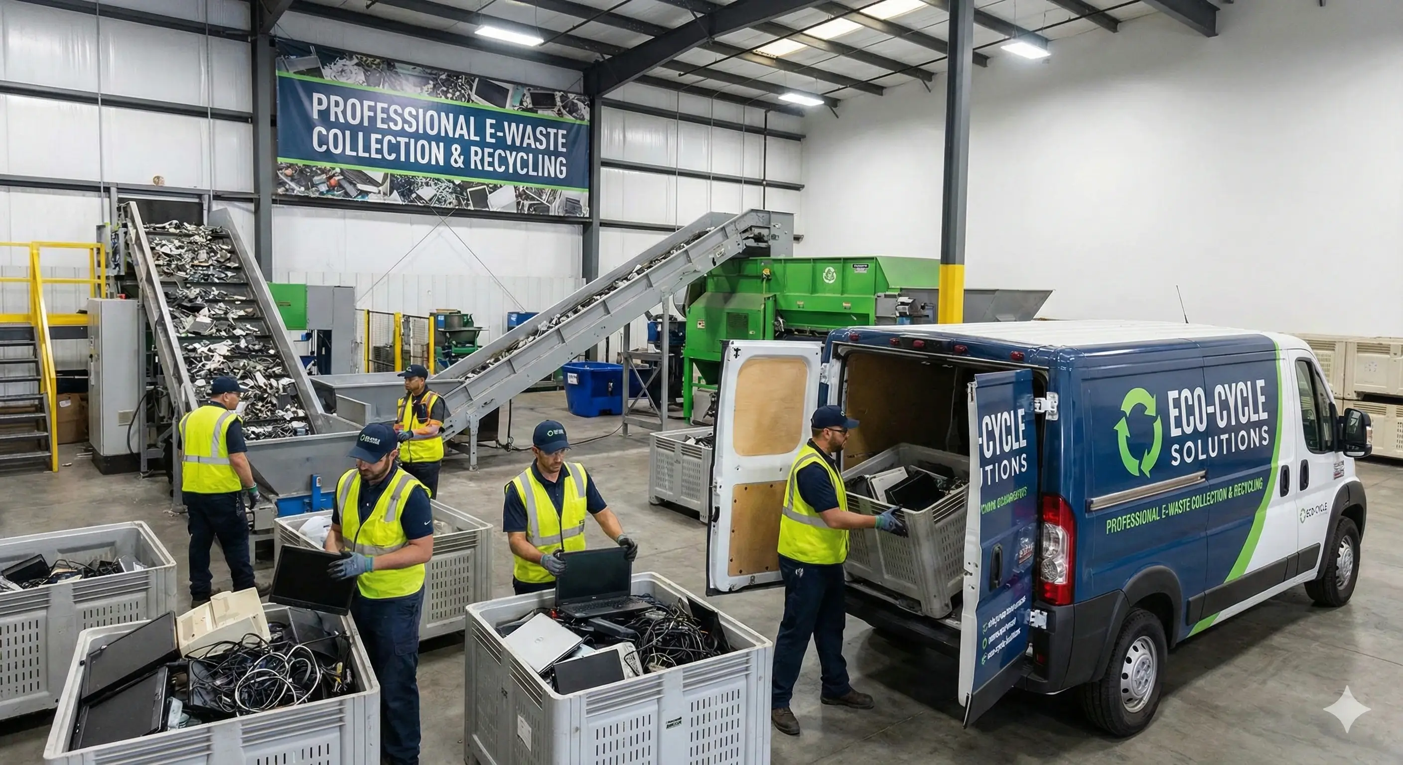 Professional e-waste collection and recycling services